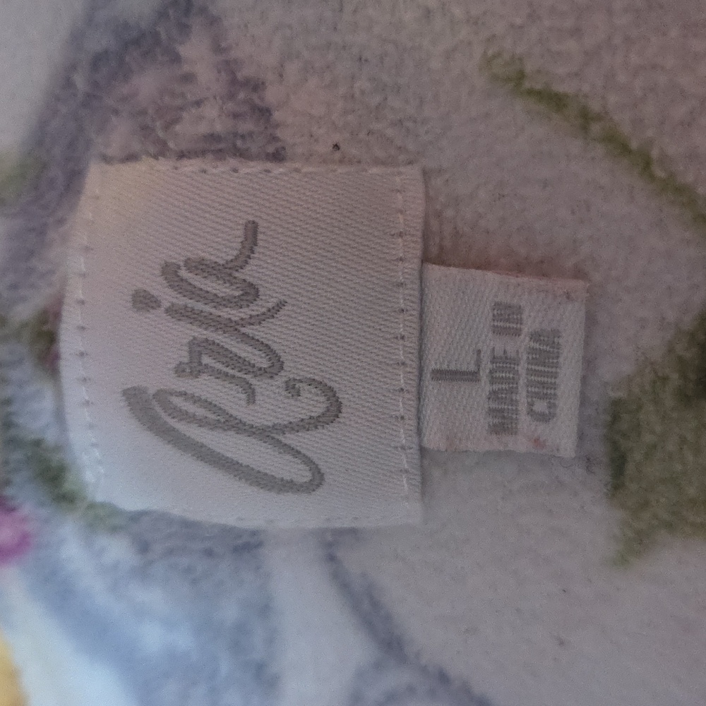 Aria Floral Nightgown white/ pink Large - Picture 3 of 4